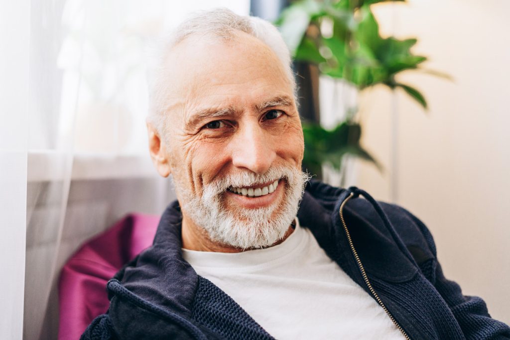 Portrait,Of,Smiling,Positive,Happy,Senior,Man,With,Teeth,Smile